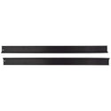 1978-1987 Chevy El Camino T-Top Rear Weatherstrip Retainer Stainless Steel with Black Paint (Pair).