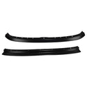 Two black metal fenders on a white background. 1967-1972 Ford F100 Roof Panel, Front Windshield Reinforcement