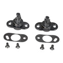 Set of metal components including drill bits and gaskets on a white background. Soft & Hardtop Fastener Set 2 Pcs.