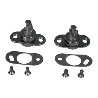 Set of metal components including drill bits and gaskets on a white background. Soft & Hardtop Fastener Set 2 Pcs.
