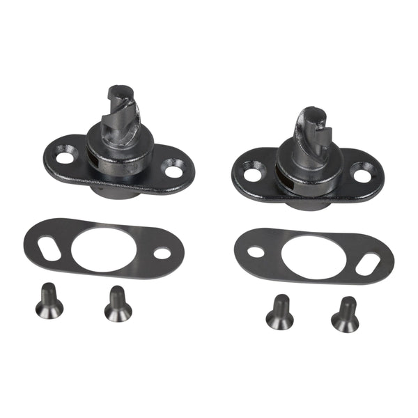Set of metal components including drill bits and gaskets on a white background. Soft & Hardtop Fastener Set 2 Pcs.
