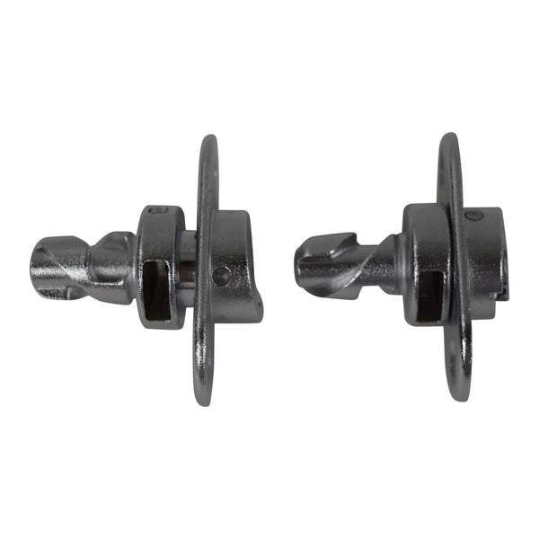 Two metal drill bits on a white background. Soft & Hardtop Fastener Set 2 Pcs.