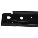 Black metal bracket on a white background. 2007-2013 Crew Cab Rocker Reinforcement, LH.