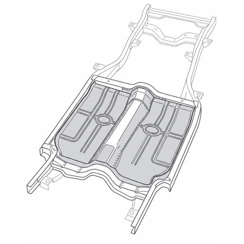 1977-1985 Buick LeSabre Rear Floor Pan, LH