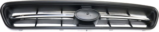 2000-2002 Subaru Legacy Grille, Chrome Shell/Black.