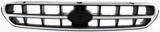 2000-2002 Subaru Outback Grille, Chrome Shell/Black.