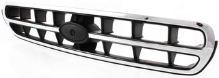 2000-2002 Subaru Outback Grille, Chrome Shell/Black.
