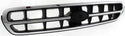 2000-2002 Subaru Outback Grille, Chrome Shell/Black.
