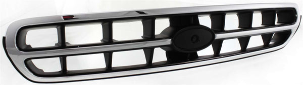 2000-2002 Subaru Outback Grille, Chrome Shell/Black.
