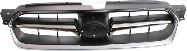 2005-2007 Subaru Legacy Grille, Chrome Shell/Black.