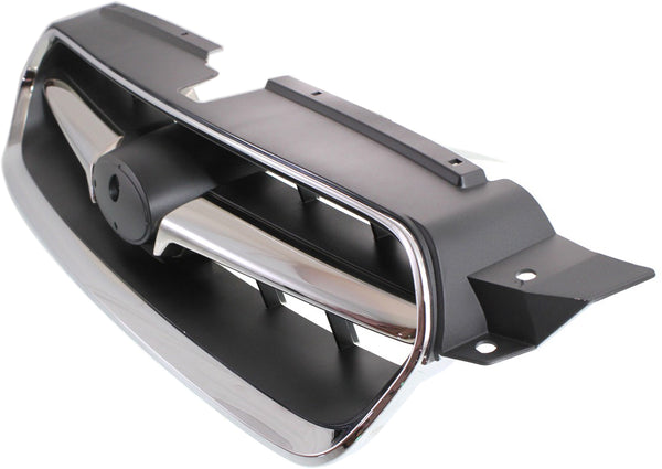 2005-2007 Subaru Legacy Grille, Chrome Shell/Black.