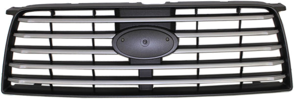 2006-2008 Subaru Forester Grille, Silver/Silver Black.