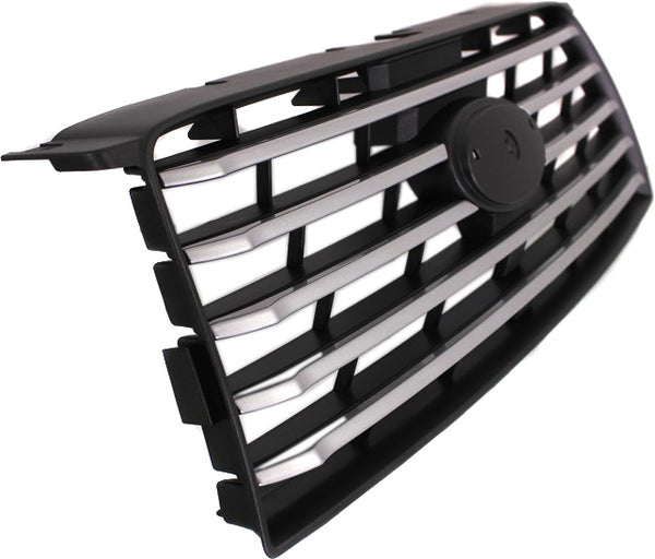 2006-2008 Subaru Forester Grille, Silver/Silver Black.