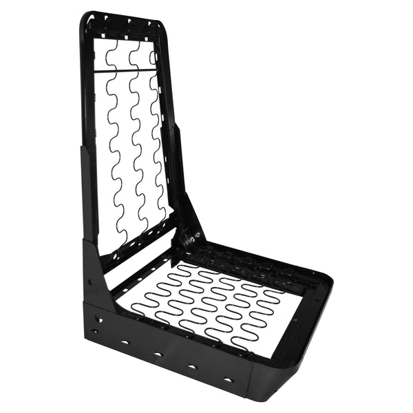 Black metal grid structure on a white background. 1969-1972 Front Bucket Seat Frame Assembly, Each, LH=RH..