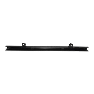 Black metal component on a white background with 'Ovoko' branding. 1973-1987 Chevy C10 Pickup Stepside Cross Sill Rear.