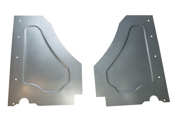1957-1960 Ford F-100 Steel Kick Panels Without Vent Holes Set.