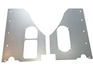 1957-1960 Ford F-100 Steel Kick Panels With Vent Holes Set.