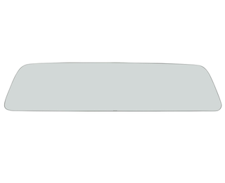 Car windshield glass on a white background. 1967-1972 Ford F-250 Rear Window Glass Clear.