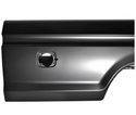 Car door panel on a white background. 1973-1979 Ford Pickup Bedside Assembly 8 ft w/Dual Hole LH.