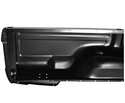 Black car door panel on a white background. 1973-1979 Ford Pickup Bedside Assembly 8 ft w/Dual Hole LH.