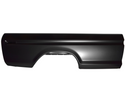 Black car door panel on a white background. 1973-1979 Ford Pickup Bedside Assembly 8 ft W/O Hole RH.