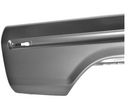 Car door panel on a white background. 1973-1979 Ford Pickup Bedside Assembly 8 ft W/O Hole RH.