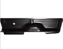 Black car interior panel on a white background. 1973-1979 Ford Pickup Bedside Assembly 8 ft W/O Hole RH.