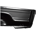 Black car door panel on a white background. 1973-1979 Ford Pickup Bedside Assembly 8 ft W/O Hole RH.