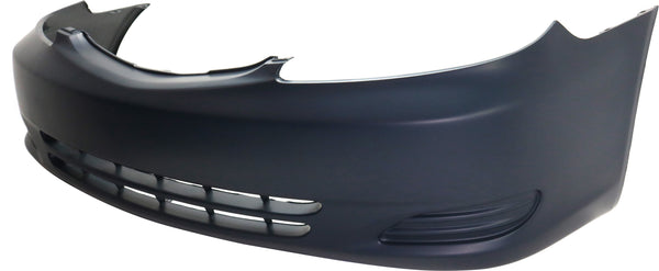 2002-2004 Toyota Camry Front Bumper Cover, Primed, w/o Fog Lamp Holes.