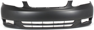 2003-2004 Toyota Corolla Front Bumper Cover, Primed, w/o Spoiler Hole,.