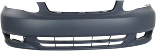 2003-2004 Toyota Corolla Front Bumper Cover, Primed, w/Out Spoiler Hole.
