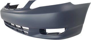 2003-2004 Toyota Corolla Front Bumper Cover, Primed, w/Out Spoiler Hole.