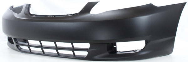 2003-2004 Toyota Corolla Front Bumper Cover, Primed, w/Out Spoiler Hole.
