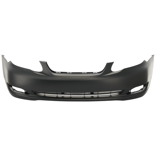 2005-2008 Toyota Corolla Front Bumper Cover, Primed, w/o Spoiler Hole, CE/LEs.