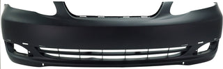 2005-2008 Toyota Corolla Front Bumper Cover, Primed, w/Spoiler Hole, S/XRS - CAPA.