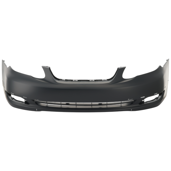 2005-2008  Toyota Corolla Front Bumper Cover, Primed, W/ Spoiler Hole, S/Xrs.