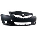 2007-2012 Toyota Yaris Front Bumper Cover, Primed, (2009-2012 Std Type), Sedan.
