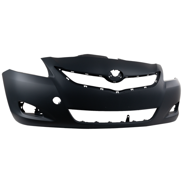 2007-2012 Toyota Yaris Front Bumper Cover, Primed, (2009-2012 Std Type), Sedan.
