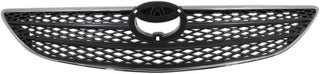 2002-2004 Toyota Camry Grille, Chrome Shell/Silver.