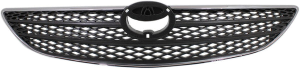 2002-2004 Toyota Camry Grille, Chrome Shell/Silver.