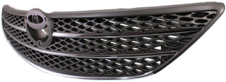 2002-2004 Toyota Camry Grille, Chrome/Silver Gray Insert.