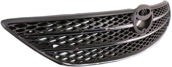 2002-2004 Toyota Camry Grille, Chrome/Silver Gray Insert.