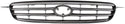2003-2004 Toyota Corolla Grille, Chrome Shell/gray Insert.