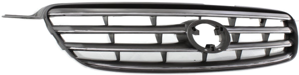 2003-2004 Toyota Corolla Grille, Chrome Shell/gray Insert.