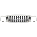 2001-2004 Toyota Tacoma Grille, Chrome Shell/Dark Gray.