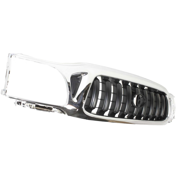 2001-2004 Toyota Tacoma Grille, Chrome Shell/Dark Gray.