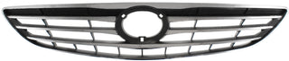 2005-2006 Toyota Camry Grille, Chrome Shell/Silver.