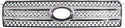 2006-2007 Toyota Highlander Grille, Black.