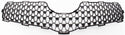 2007-2008 Toyota Yaris Grille, Upper, Black, Hatchback.