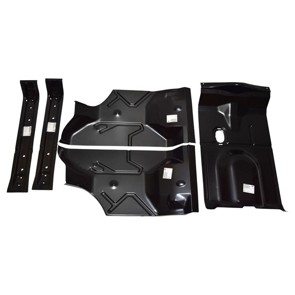 1973-1977 Buick Century Trunk Floor 8 Pcs Kit With Brackets & Gas Tank Braces.